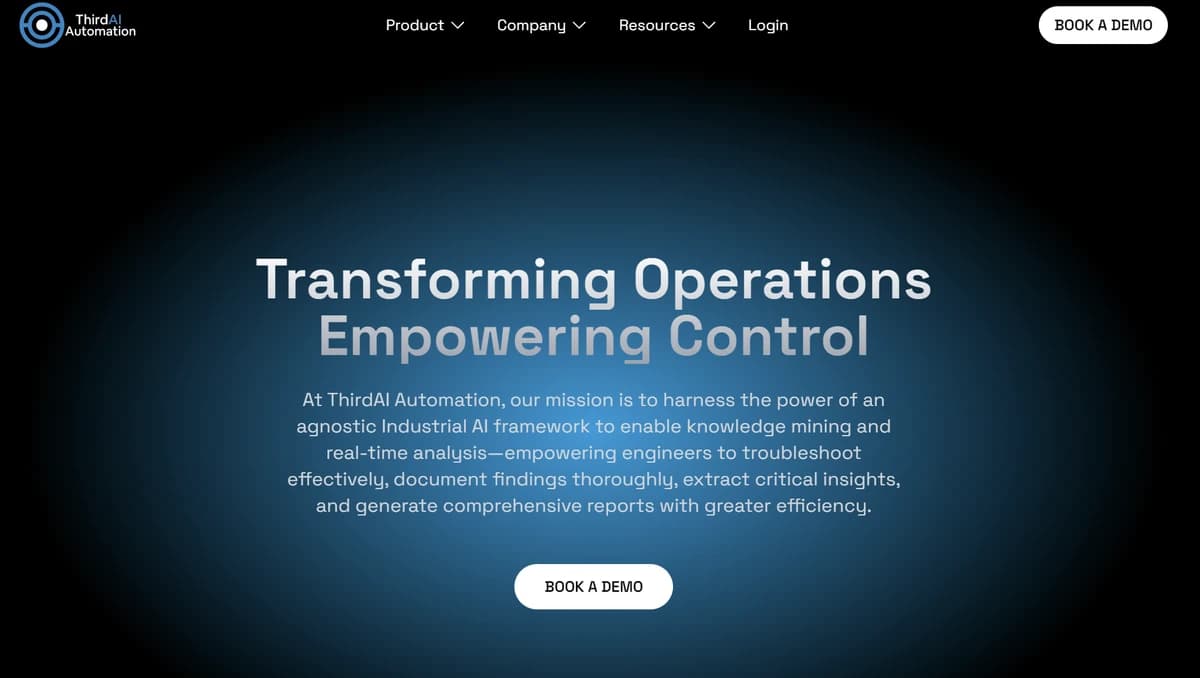 ThirdAI Automation website screenshot