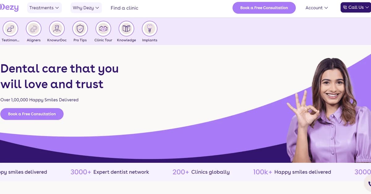 Dezy.com website screenshot
